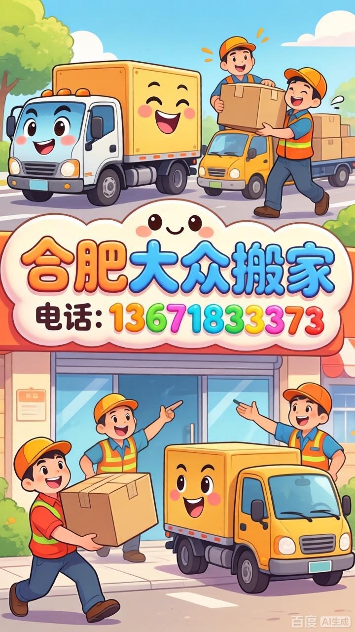 合肥庐阳大众搬家各区服务点细化到庐阳区每个乡镇社区街道