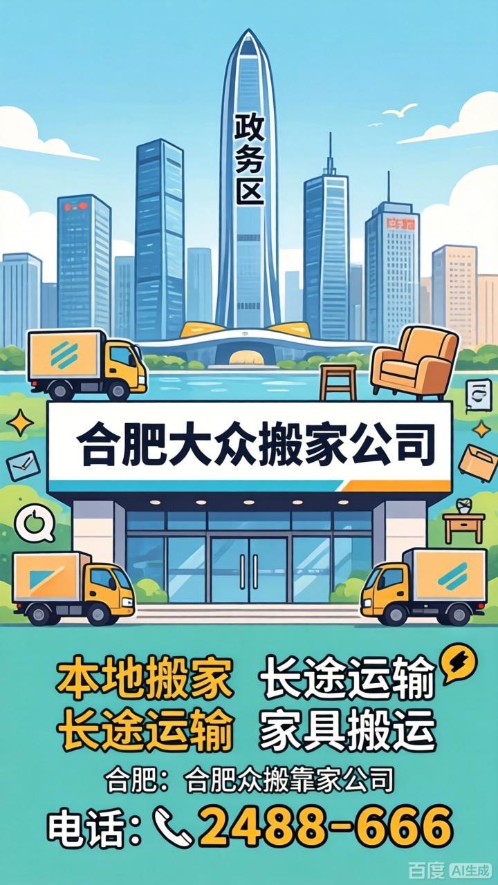 合肥大众搬家在合肥市庐阳区各街道/社区均设受理处:特别提供搬运工/临时工/扛楼工