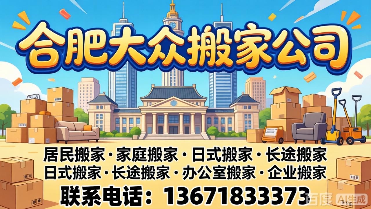 合肥搬家公司 大众搬家服务于：搬家工人\搬运工\临时工\扛楼工\小时工\所有用人均可