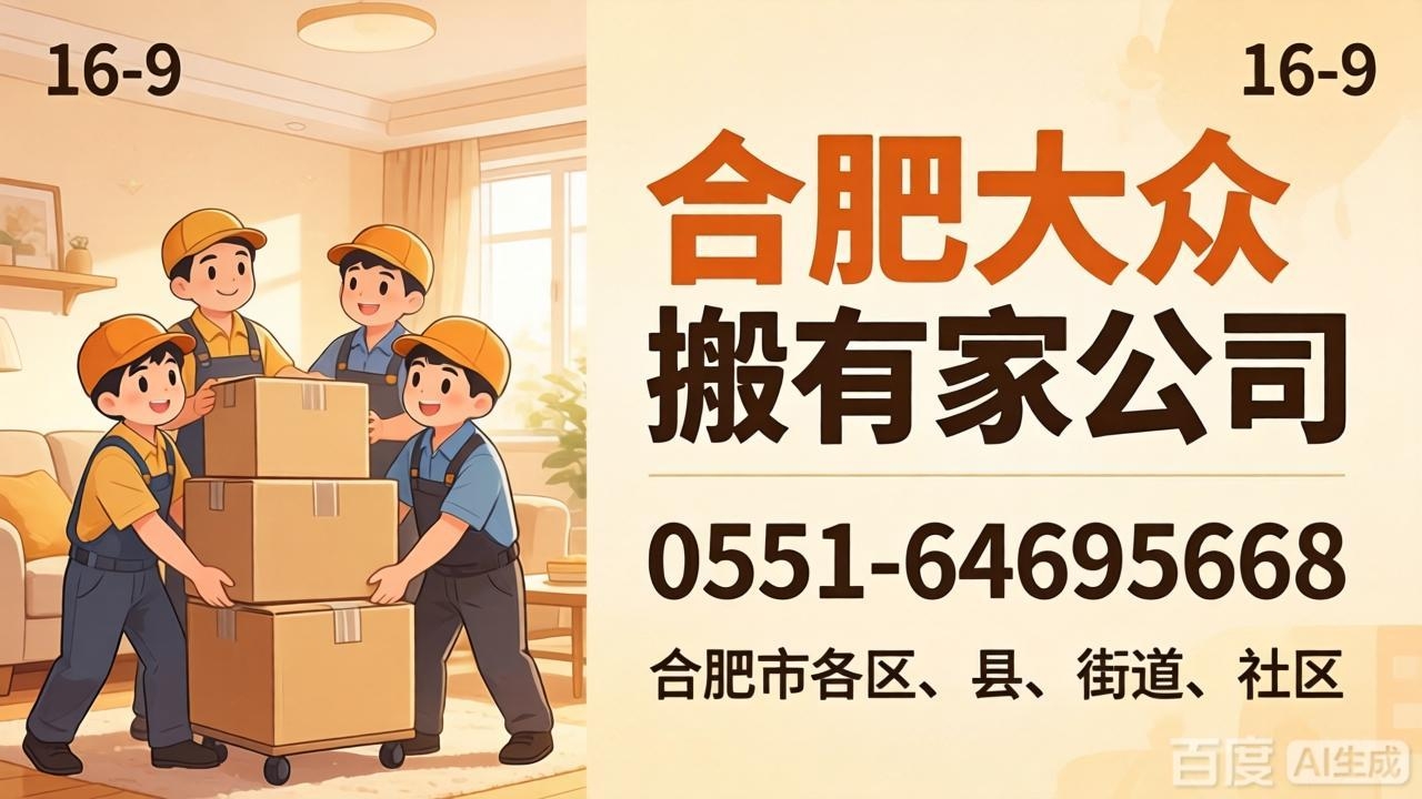 合肥搬家 长途搬家 大众搬家公司服务安徽全境服务至每个县/区