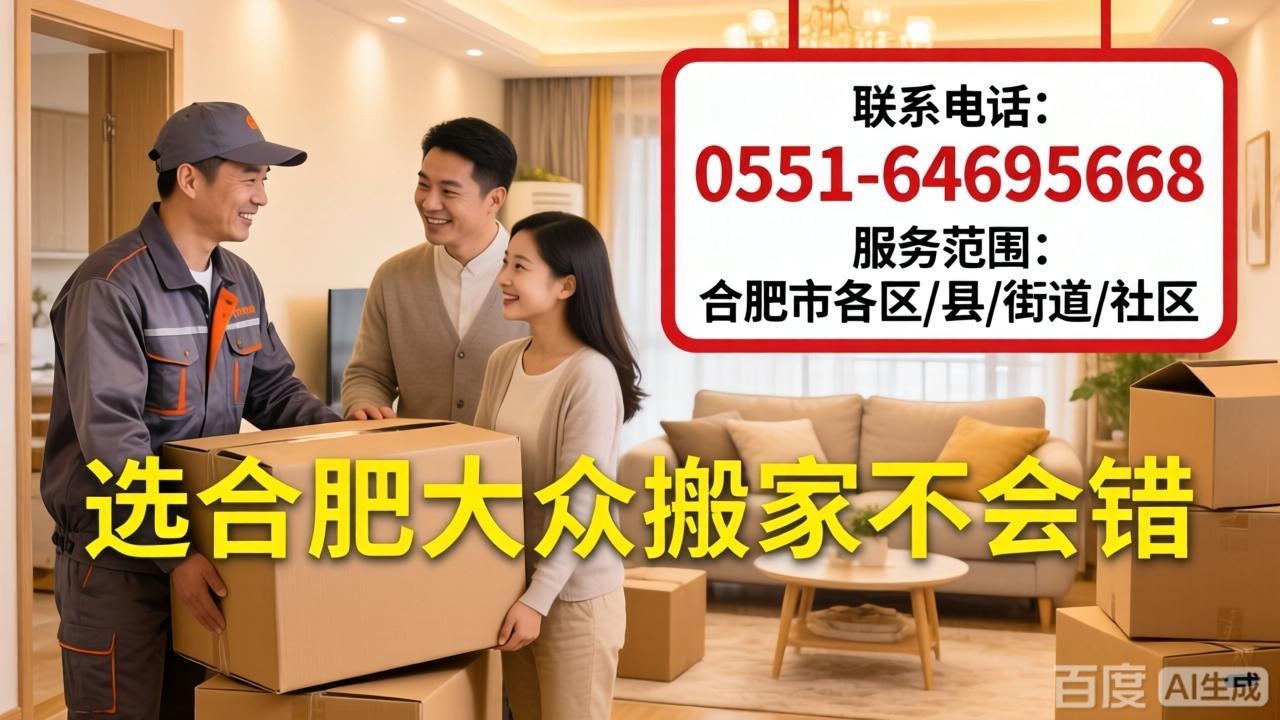合肥搬家公司-大众搬家服务合肥全境：特别提供不用车、只用人工、按小时算费用