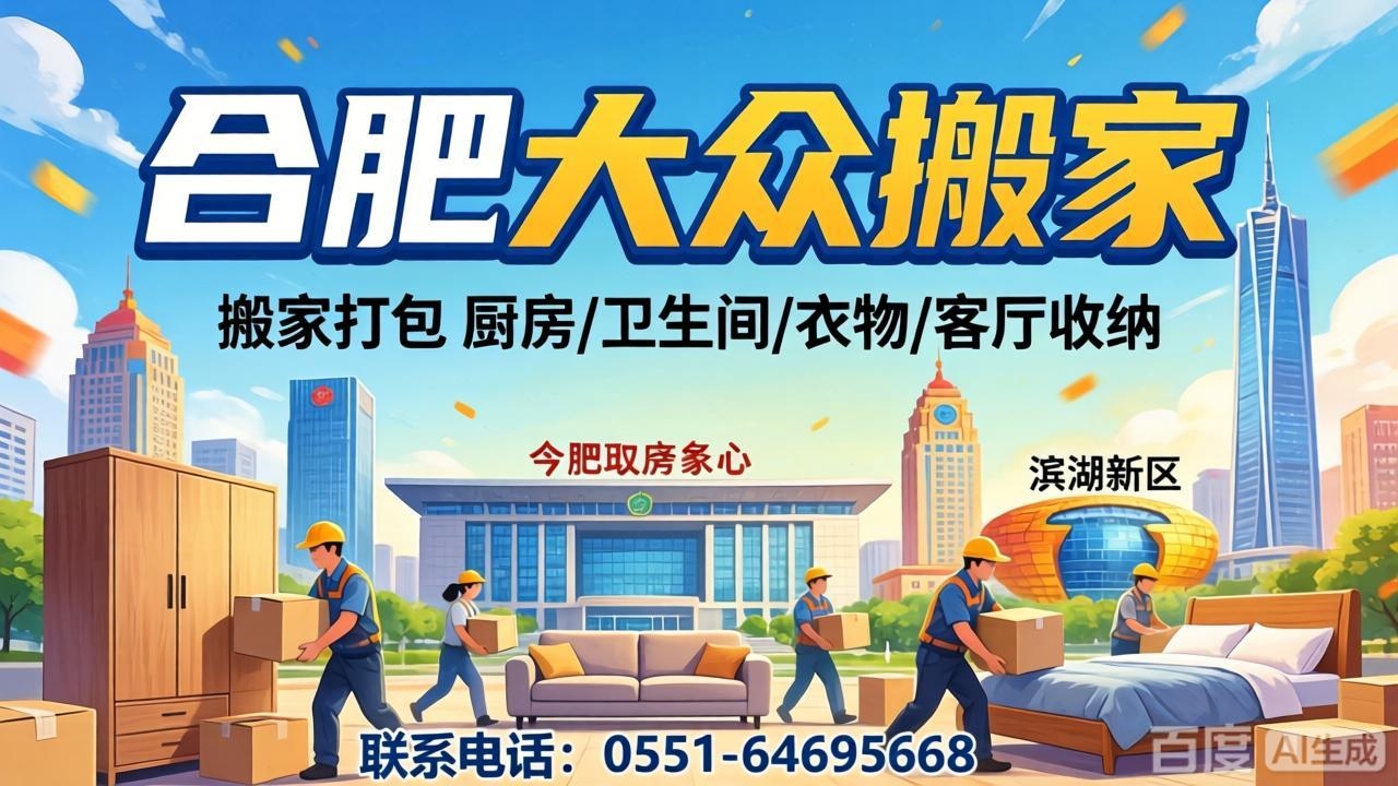 合肥大众搬家服务肥西全境|搬家全场景 一站式