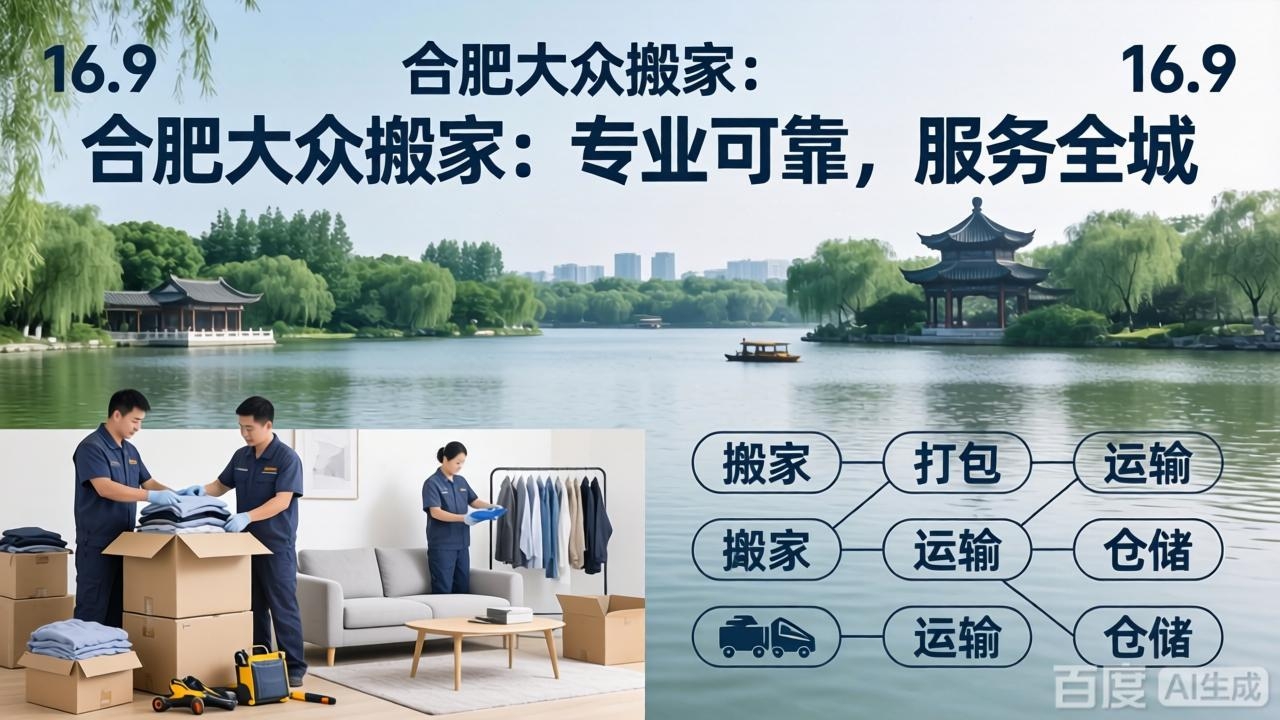 合肥新站搬家 大众搬家服务新站区各乡镇\街道\社区